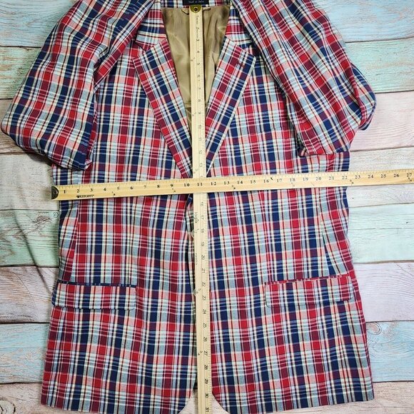 Lauren Ralph Lauren Plaid 46R Jacket 40W/30L Pants Men's Suit - Picture 10 of 16